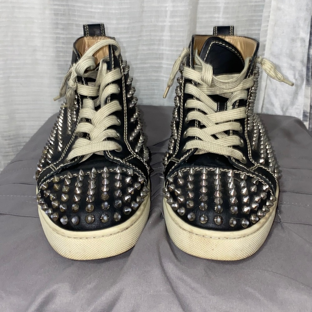 studded sneakers. Still in style.